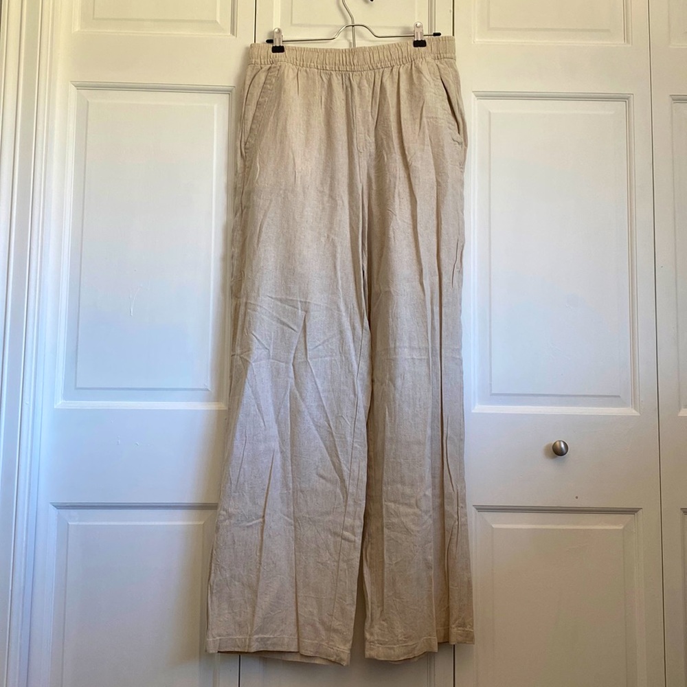 brand new old navy linen pants wide leg tall